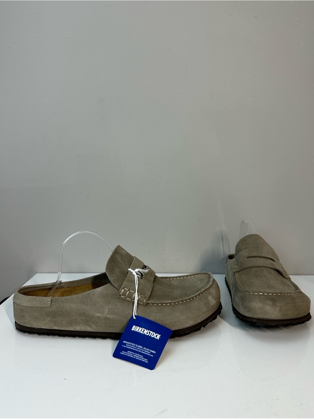 NWT Birkenstock Men’s Naples Wrapped Suede Wrapped Clod Loafer Size 46 N Boho